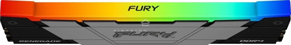 Оперативная память Kingston Fury Renegade, DDR4, 16GB (1x16GB), 3200MHz, CL16, DIMM, с радиатором, RGB, серебристый/черный