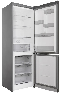 Холодильник Hotpoint HT 5180 MX нержавеющая сталь/серебристый двухкамерный 220/78 л морозилка снизу, No Frost