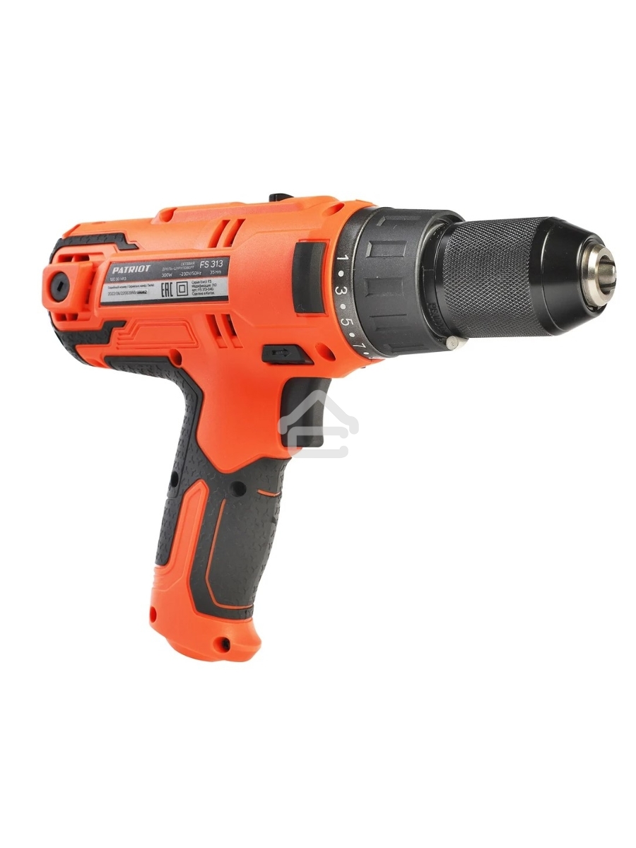 Дрель-шуруповерт Patriot FS 313, Сетевая, 300 Вт