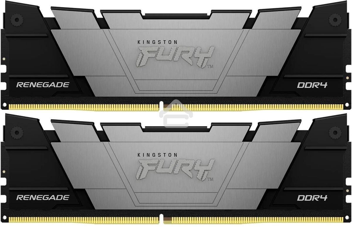 Оперативная память Kingston Fury Renegade, DDR4, 32GB (2x16 GB), 4000 MHz, CL19, DIMM, с радиатором, черный