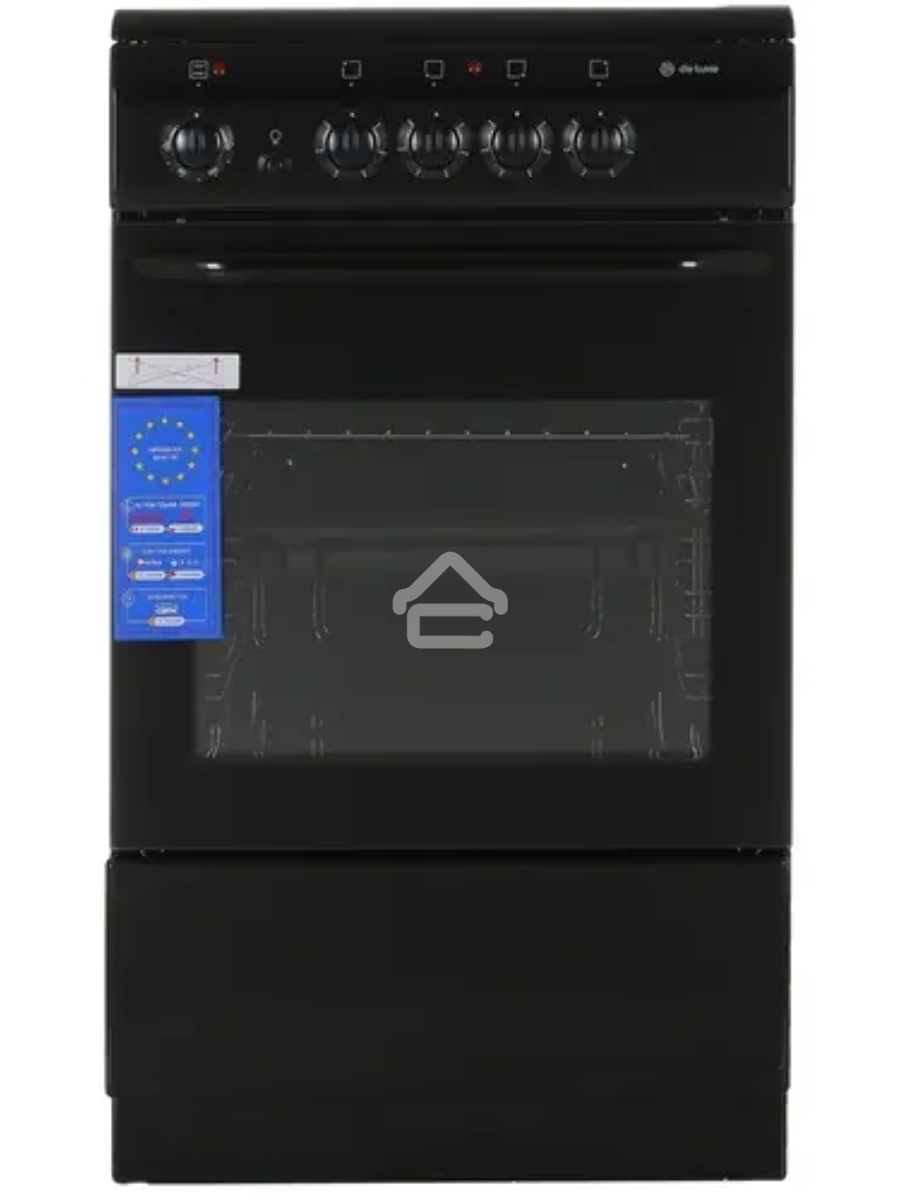 Плита электрическая De Luxe 506004.04ЭС 031 черный, конфорок 4 шт, духовка 60 л, 50 см x 87 см x 60 см