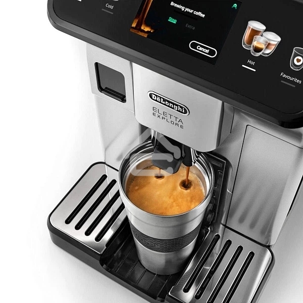 Кофемашина DeLonghi ECAM450.55.S серебристый/черный, исп. кофе - зерновой/молотый, 1.8 л, 1450 Вт, 19 Бар