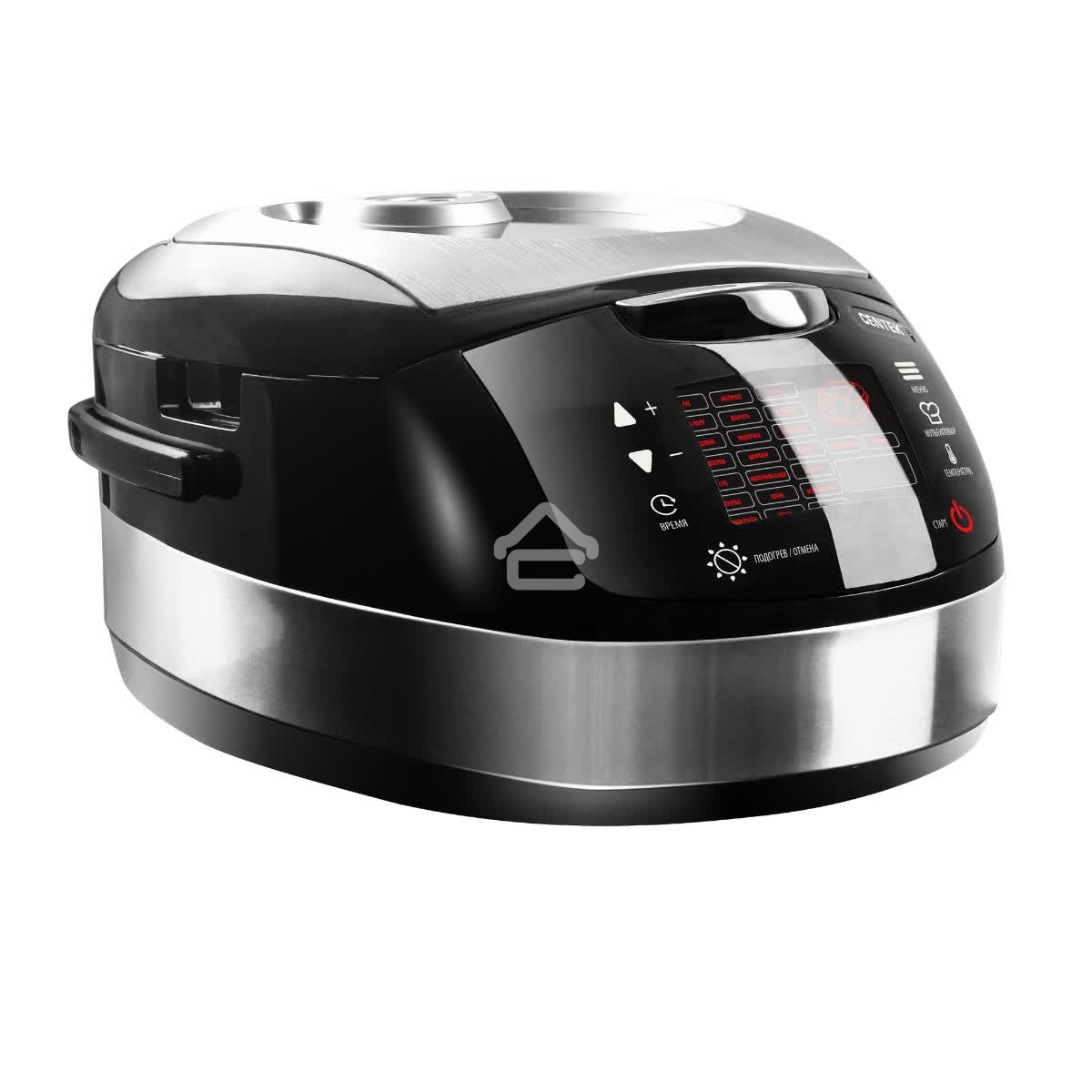 Мультиварка Centek CT-1472 Ceramic черный/сталь, 860 Вт, 5.0 л, LED, 21 программа