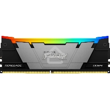 Оперативная память Kingston Fury Renegade, DDR4, 16GB (1x16GB), 3200MHz, CL16, DIMM, с радиатором, RGB, серебристый/черный