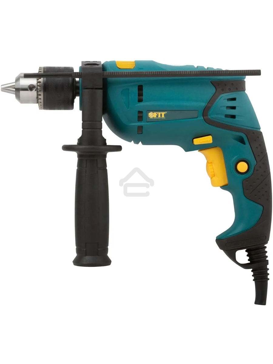 Дрель ударная FIT ID-501 500 Вт, 0-2900 об/мин, КлП 10 мм, 1,6 кг, рез. накл, коробка