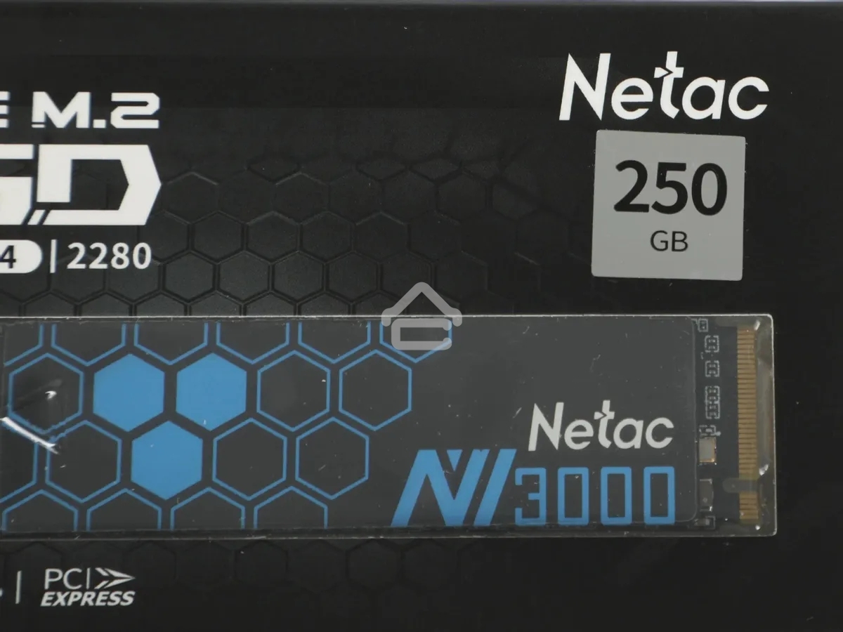 Накопитель SSD Netac NV3000, 250Gb, PCIe 3.0 x4, M.2 2280, NVMe, R/W 3000/1400