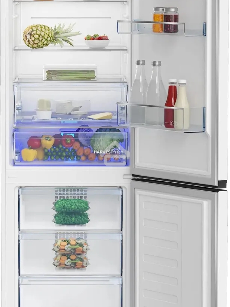 Холодильник Beko B3DRCNK402HW белый двухкамерный 257/100л морозилка снизу, No Frost