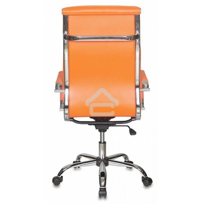 Кресло руководителя Бюрократ CH-993/orange оранжевый, искусственная кожа, крестовина хромированная