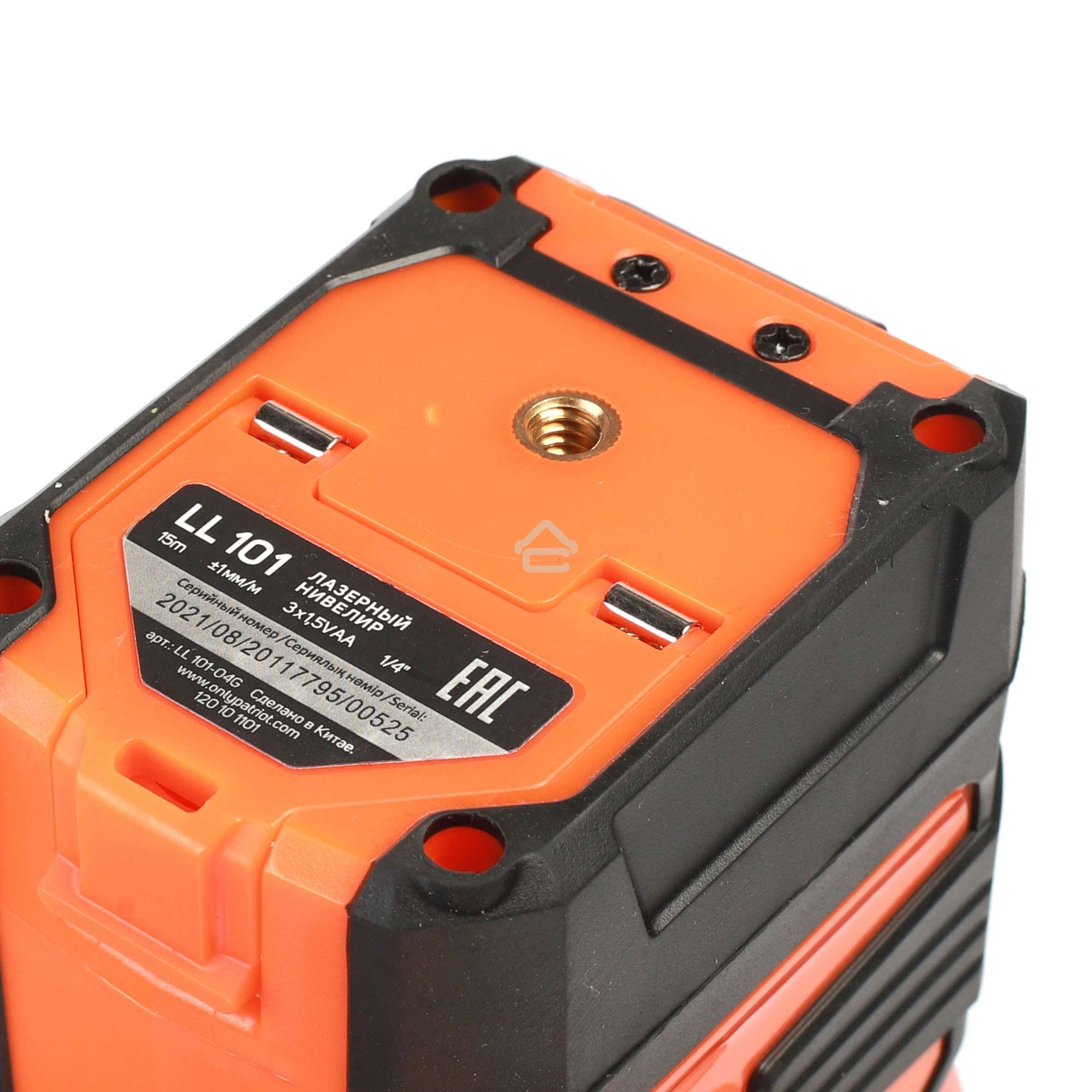 Нивелир лазерный PATRIOT LL 101. дальность без приемника 15м., 1/4 дюйма, красный, Длина волный 650Нм, Штатив в комплекте!