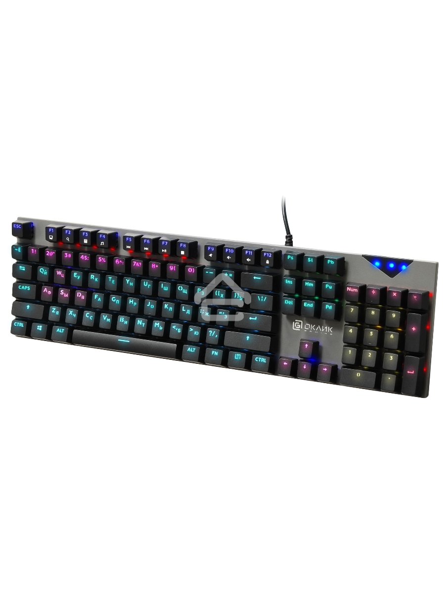 Клавиатура Оклик 935G RAGNAR механическая черный USB Multimedia for gamer LED