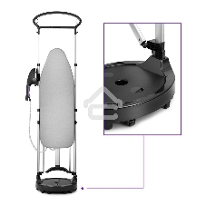 Гладильная система Kitfort КТ-992-1 1200Вт черный/фиолетовый