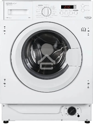 Встраиваемая стиральная машина HOMSair WMB1486WH белый, загрузка фронтальная 8 кг, 6 кг - сушка, 1400 об/мин, класс: A