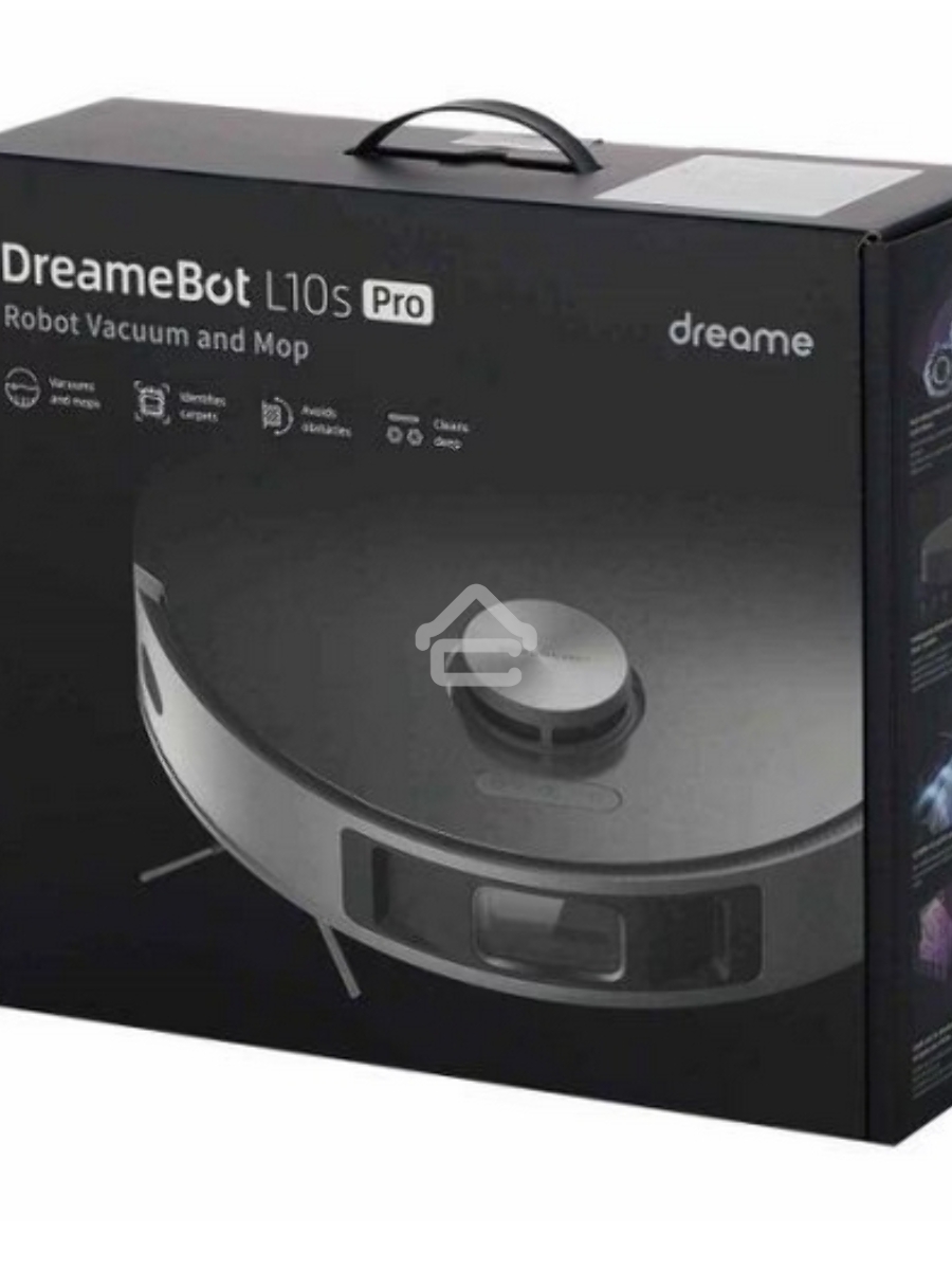 Робот-пылесос Xiaomi Dreame DreamerBot L10s Pro (RLS6L) чёрный, 5200 мАч Li-Ion, уборка влажная/сухая, пылесборник контейнер 0.45 л