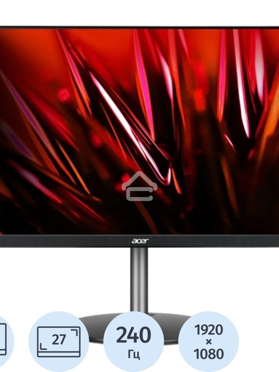 Монитор Acer Nitro XF273UXbmiiprx 27'', 16:9, VA, QHD, 0,5/1ms, 350cd, 240Hz, HDMI, DP, SPK, HAS