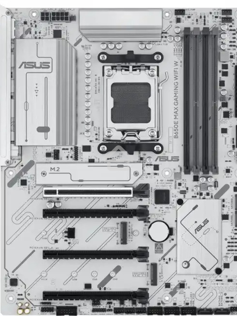 Материнская плата ASUS B650E MAX GAMING WIFI W, AM5, AMD B650, 4xDDR5, 4xSATA, 3xM.2, 1xPCIe 5.0 x16, 1xPCIe 4.0 x4, 2xPCIe 3.0 x1, 1xDP, 1xHDMI, 1x2.5Gb LAN, Wi-Fi 6E, Bluetooth 5.3, 1xUSB-C 10Gbps, 3xUSB-A 10Gbps, 2xUSB-A 5Gbps, 2xUSB-A 2.0, 3x3.5 мм, 7