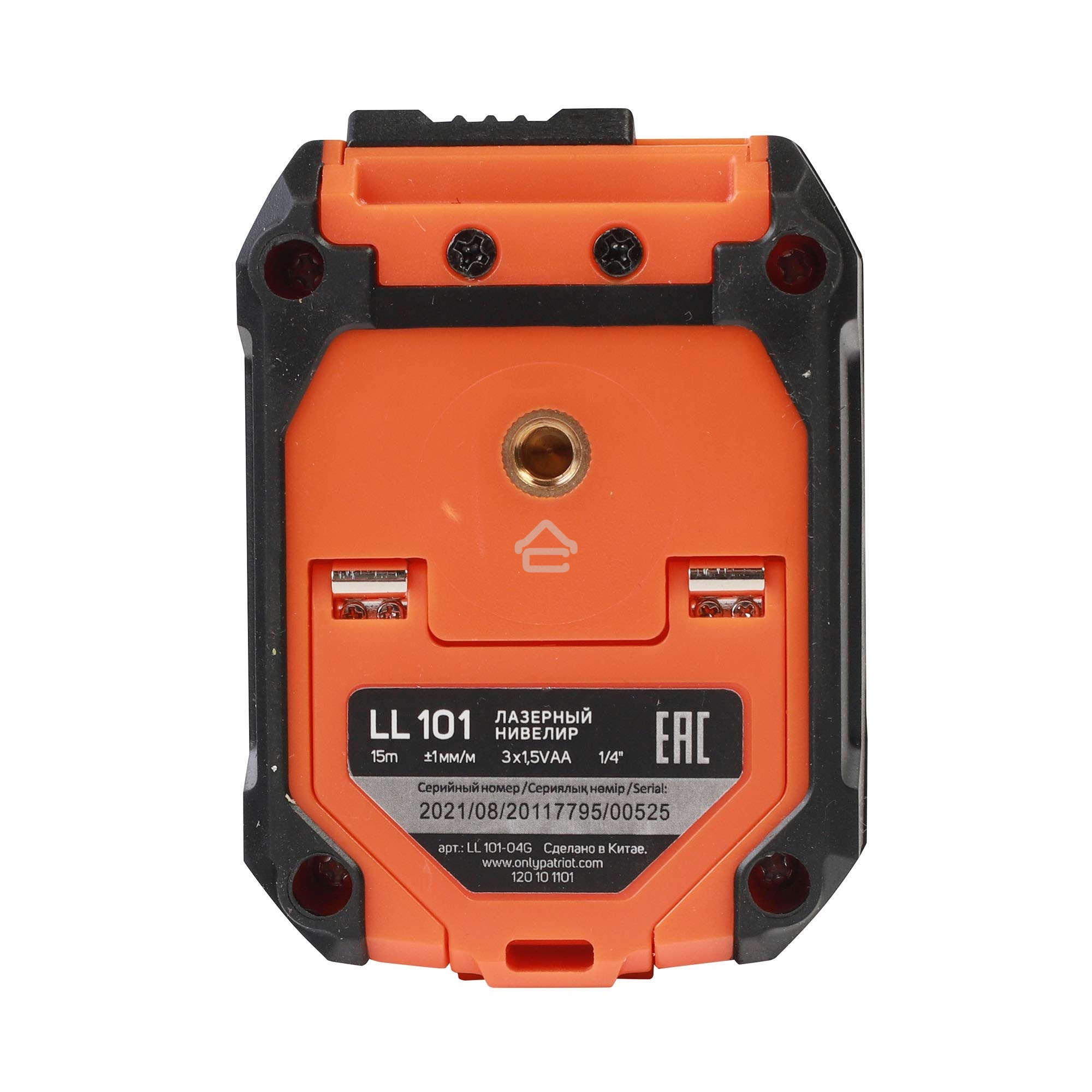 Нивелир лазерный PATRIOT LL 101. дальность без приемника 15м., 1/4 дюйма, красный, Длина волный 650Нм, Штатив в комплекте!