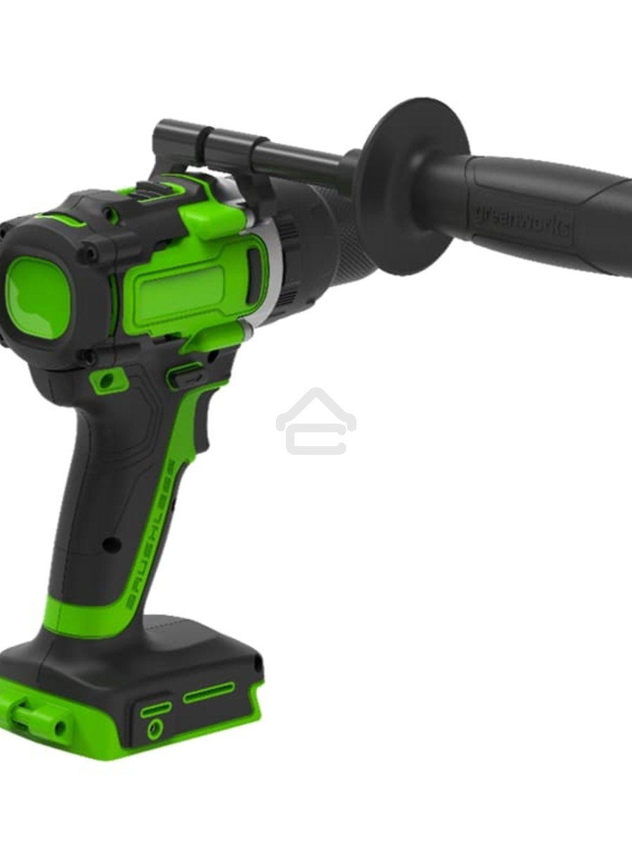 Дрель-шуруповерт GREENWORKS GD24DD140, Аккумуляторная, 24В, Без АКБ и ЗУ