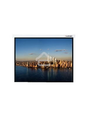 Настенный экран Lumien Master Picture 189х240 см Matte White FiberGlass, черн. кайма по периметру, доп. черн. кайма сверху 51 см 16:9