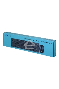 Клавиатура + мышь Oklick 240M черный USB Беспроводная 2.4Ghz