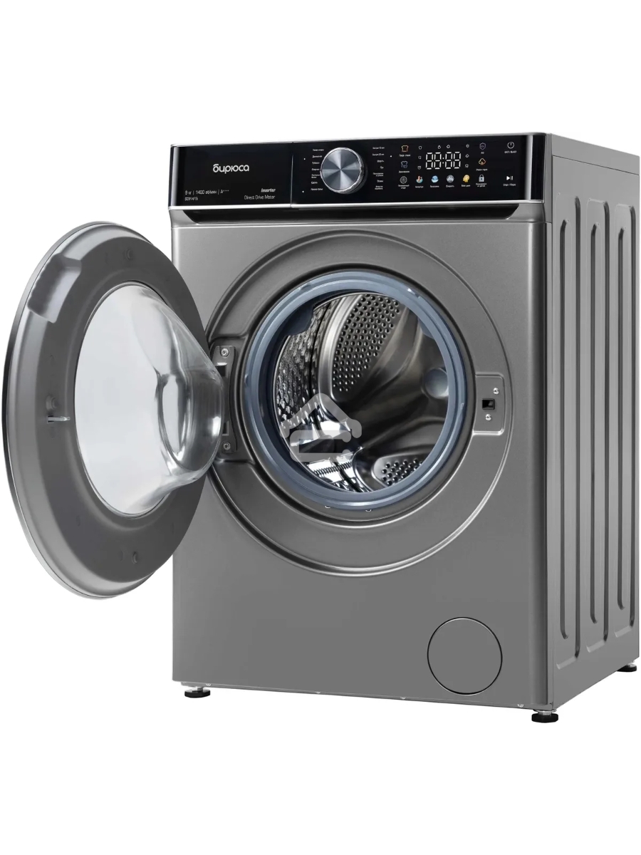 Стиральная машина Бирюса WM-SC914/15 W перламутровый синий, загрузка фронтальная 9 кг, 1400 об/мин, класс А+++