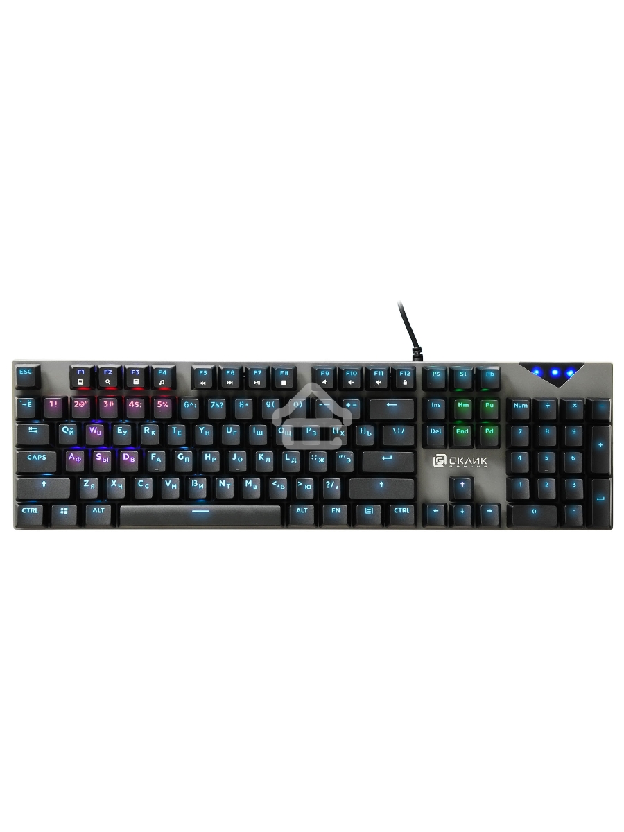 Клавиатура Оклик 935G RAGNAR механическая черный USB Multimedia for gamer LED