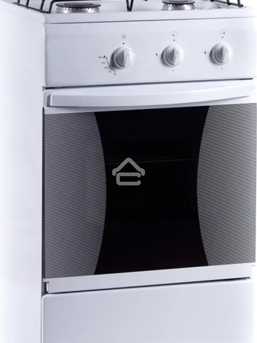 Плита газовая Flama CG 3202 W/B белый, конфорок 2 шт, духовка 30 л, 50 см x 85 см x 38 см