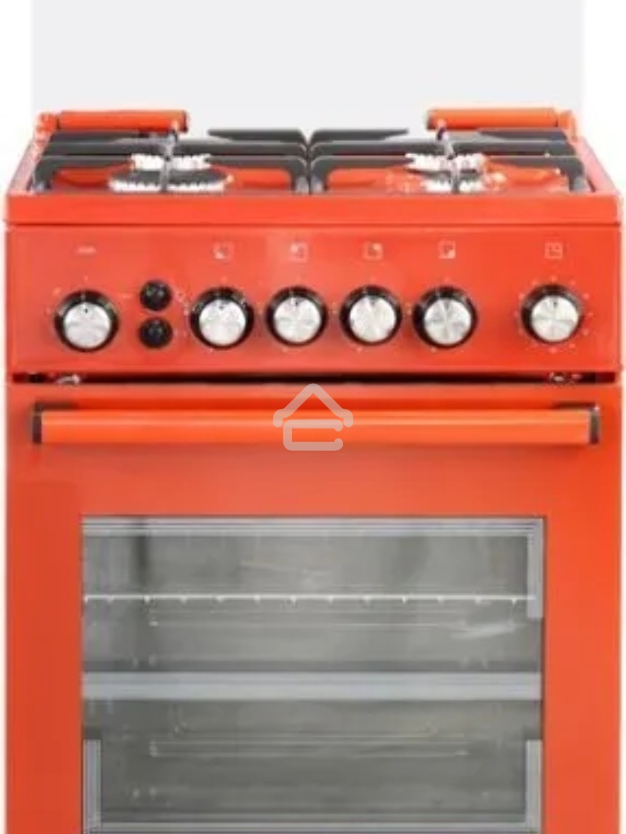Плита газовая De Luxe 5040.40Г (кр) ЧР-017 терракотовый, конфорок 4 шт, духовка 46 л, 50 см x 85 см x 50 см