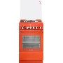Плита газовая De Luxe 5040.40Г (кр) ЧР-017 терракотовый, конфорок 4 шт, духовка 46 л, 50 см x 85 см x 50 см