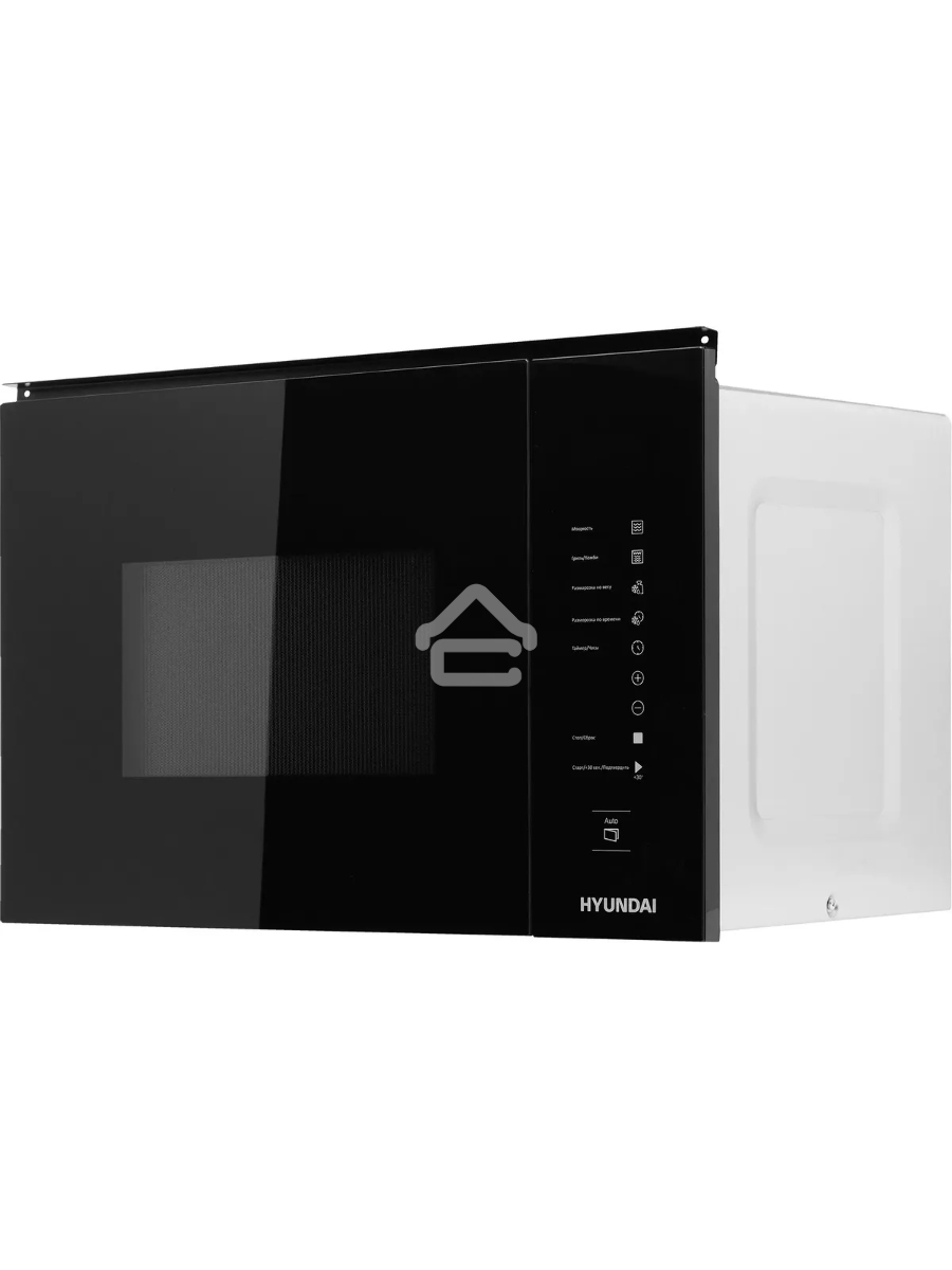 Микроволновая печь встраиваемая Hyundai HBW 2560 BG черный, 25 л, 900 Вт, переключатели - сенсор