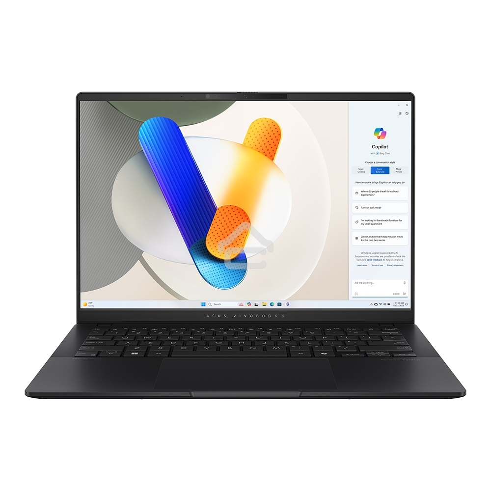 Ноутбук ASUS Vivobook S 14 OLED M5406NA-QD079 Neutral черный (90NB1493-M003M0)