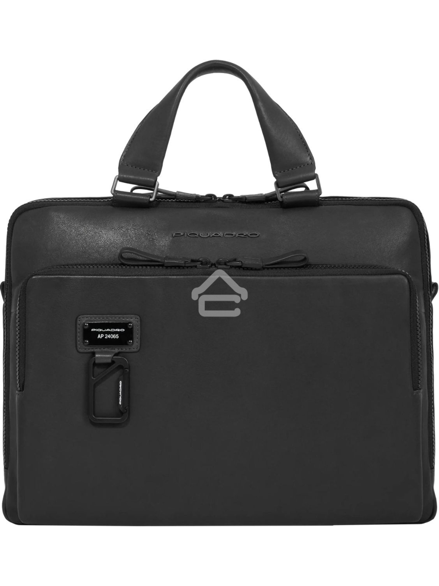 Сумка для ноутбука Piquadro Harper CA4098AP/N, натур.кожа, черный