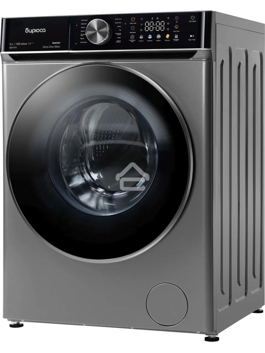 Стиральная машина Бирюса WM-SC914/15 W перламутровый синий, загрузка фронтальная 9 кг, 1400 об/мин, класс А+++