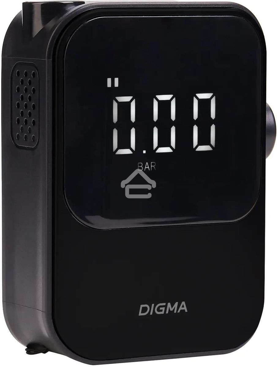 Автомобильный компрессор Digma QBK-120B черный, шланг 0.2м
