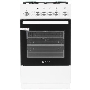 Плита газовая De Luxe 5040.40Г (КР) ЧР белый, конфорок 4 шт, духовка 46 л, 50 см x 85 см x 50 см