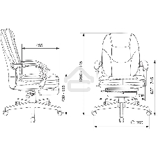 Кресло руководителя Бюрократ CH-868N-F серый, эко.кожа, крестов. пластик, подст. для ног