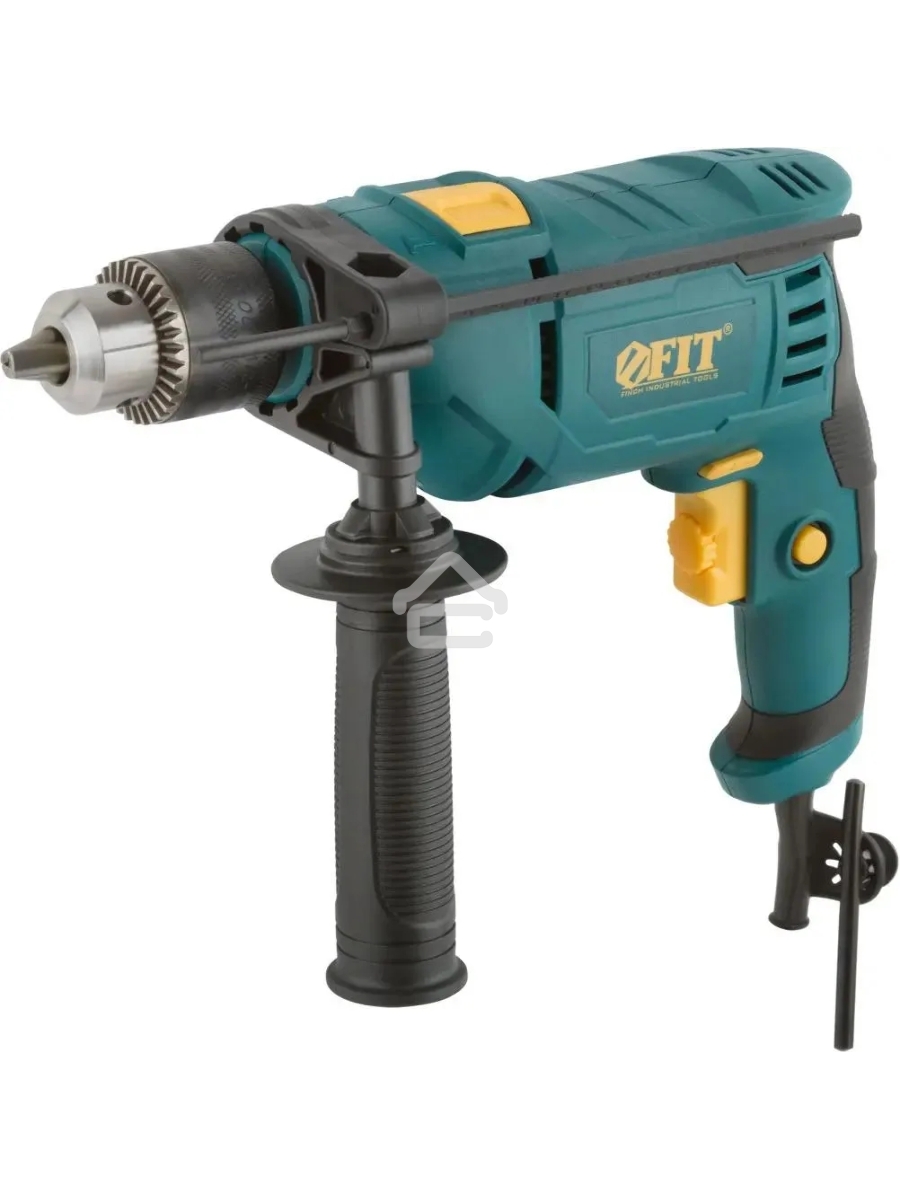 Дрель ударная FIT ID-601 600 Вт, 0-3000 об/мин, КлП 13 мм, 1,65 кг, рез. накл., коробка