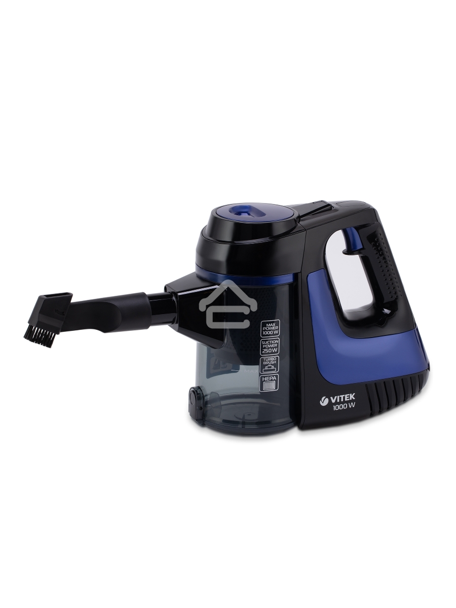 Пылесос Vitek VT-8126 синий, питание от сети, 250 Вт, уборка сухая, пылесборник 0.5 л