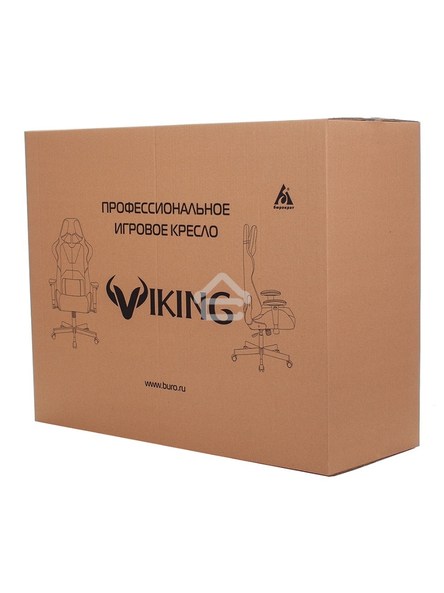 Кресло игровое Бюрократ VIKING 2 AERO ORANGE черный/оранжевый, искусст.кожа/ткань