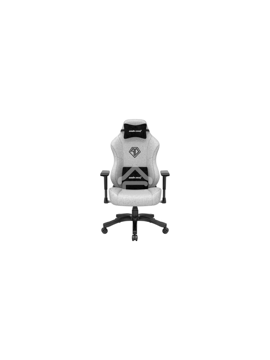 Кресло игровое Anda Seat Phantom 3, цвет серый, размер L (90кг), материал ткань (модель AD18)