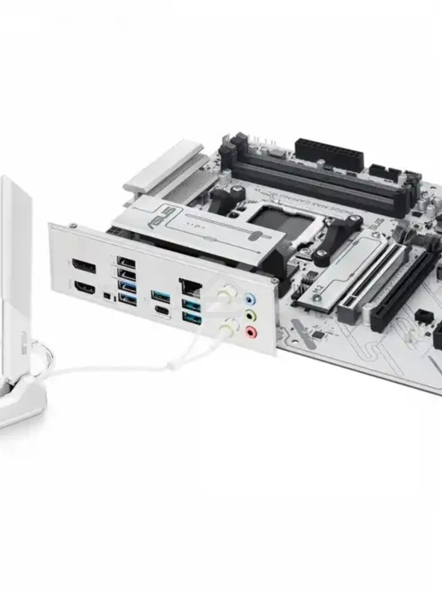 Материнская плата ASUS B650E MAX GAMING WIFI W, AM5, AMD B650, 4xDDR5, 4xSATA, 3xM.2, 1xPCIe 5.0 x16, 1xPCIe 4.0 x4, 2xPCIe 3.0 x1, 1xDP, 1xHDMI, 1x2.5Gb LAN, Wi-Fi 6E, Bluetooth 5.3, 1xUSB-C 10Gbps, 3xUSB-A 10Gbps, 2xUSB-A 5Gbps, 2xUSB-A 2.0, 3x3.5 мм, 7