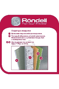 Сковорода-гриль Rondell Fest RDA-1525 квадратная 26см покрытие: Xylan Plus ручка несъемная (без крышки) черный