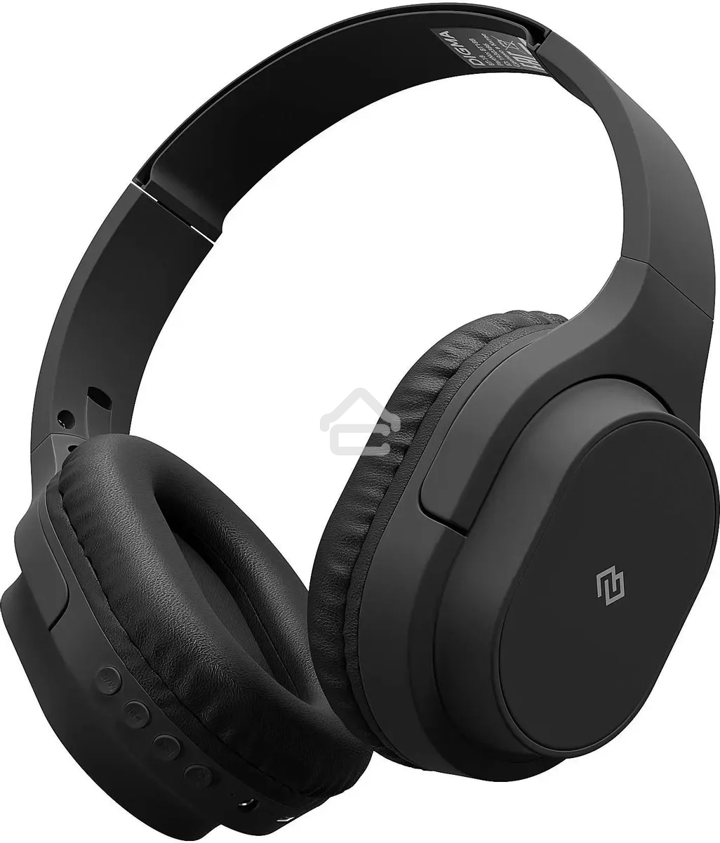 Гарнитура накладные Digma BT-18 черный беспроводные bluetooth оголовье