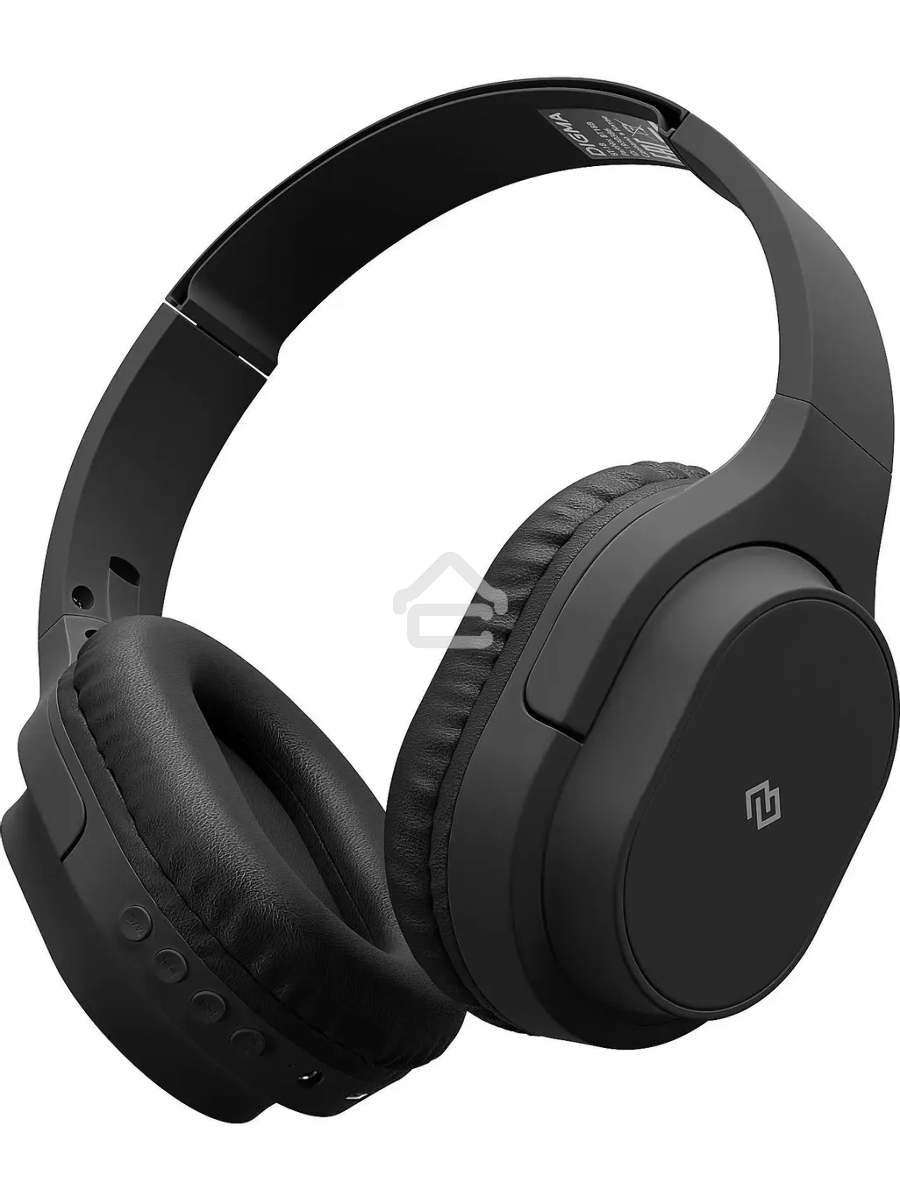 Гарнитура накладные Digma BT-18 черный беспроводные bluetooth оголовье