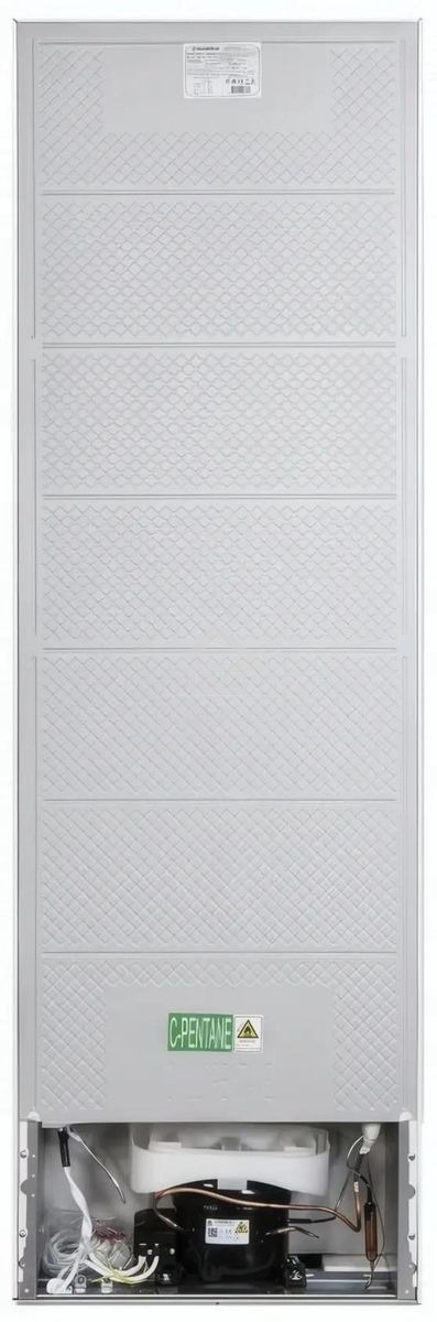 Холодильник Maunfeld MFF176SFW белый двухкамерный 187/75л морозилка снизу, ручная разморозка