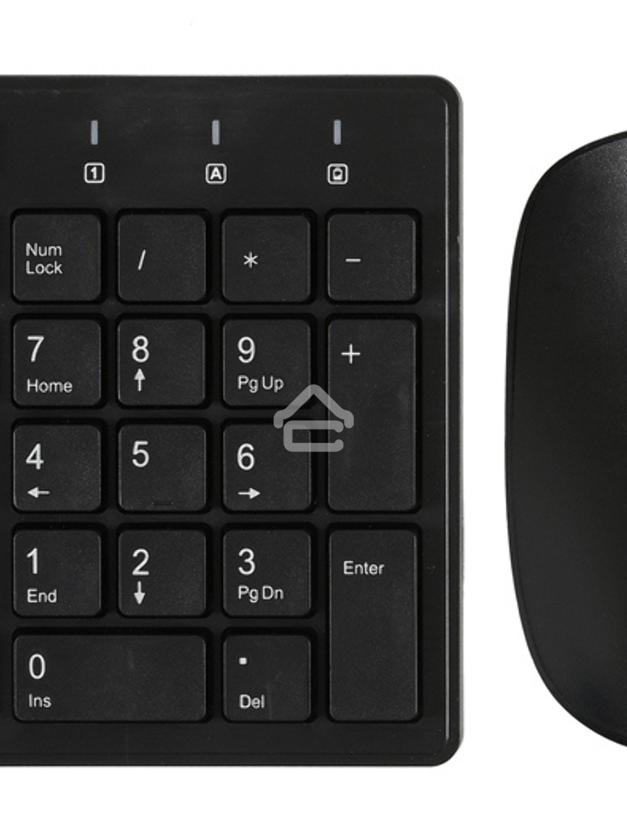 Клавиатура + мышь Oklick 240M черный USB Беспроводная 2.4Ghz