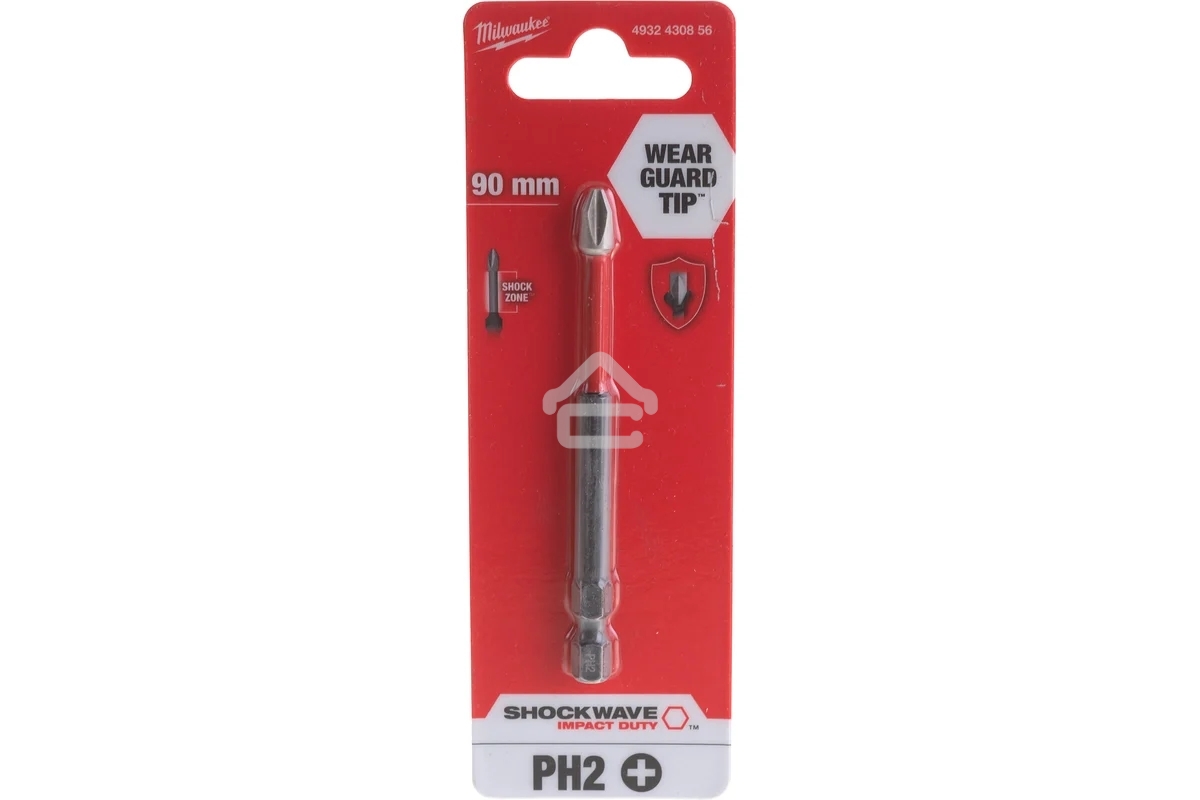 Бита Milwaukee Shockwave PH2 90мм (4932430856)