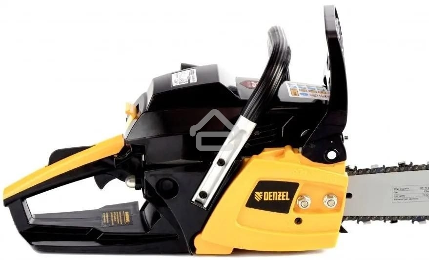 Пила цепная бензиновая Denzel DGS-5218, шина 45 см, 52см3, 3,5 л.с., шаг 0,325, паз 1,5 мм,