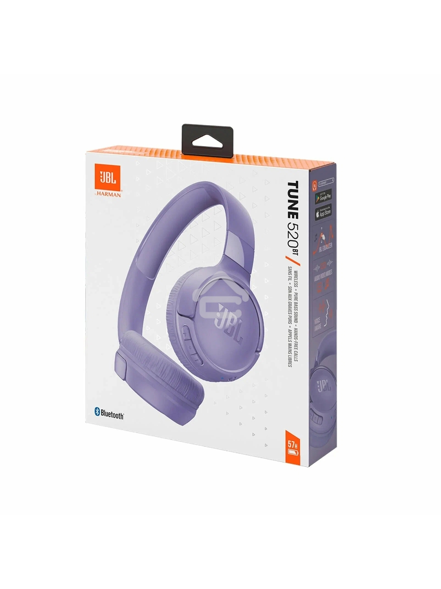 Гарнитура накладные JBL Tune 520BT фиолетовый беспроводные bluetooth оголовье