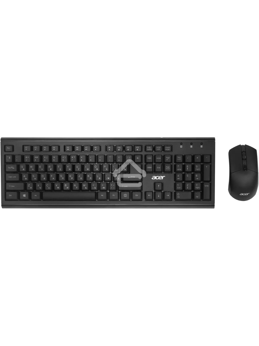 Клавиатура + мышь Acer OKR120 клав:черный мышь:черный USB беспроводная Multimedia