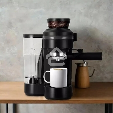 Кофеварка рожковая Kitfort КТ-7375 черный, исп. кофе - зерновой/молотый, 0.75 л, 1150 Вт, 15 бар